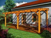 Pergola ke zdi domu