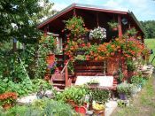Zahradní domek Dita 3.5 s terasou