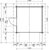 Stánek Standard 250x250