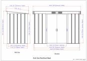 Pent Roof 8x4 antracit