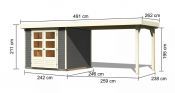 ASKOLA 3,5 přístavek 280 cm (9148) terragrau