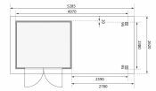 ASKOLA 3,5 přístavek 280 cm (9148) terragrau