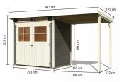 GLUCKSBURG 2 přístavek 190 cm (83230) terragrau
