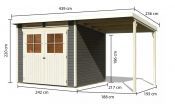 GLUCKSBURG 4 přístavek 190 cm (83233) terragrau