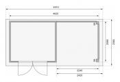 KERKO 3 přístavek 240 cm (82932) natur