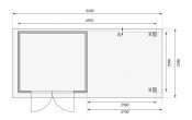 KERKO 3 přístavek 280 cm včetně zadní stěny (9188) terragrau