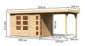 KERKO 4 přístavek 240 cm (82940) natur