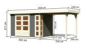 KERKO 4 přístavek 240 cm (82941) terragrau