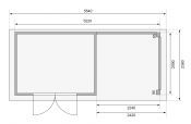 KERKO 4 přístavek 240 cm (82941) terragrau