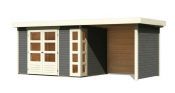 KERKO 4 přístavek 240 cm včetně zadní a boční stěny (82943) terragrau