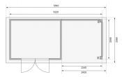 KERKO 4 přístavek 240 cm včetně zadní stěny (9190) terragrau