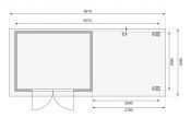KERKO 4 přístavek 280 cm (82945) terragrau
