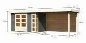 KERKO 4 přístavek 280 cm včetně zadní stěny (9192) terragrau