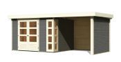 KERKO 5 přístavek 240 cm včetně zadní a boční stěny (9198) terragrau