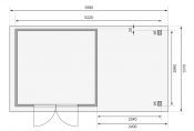 KERKO 6 přístavek 240 cm (38732) terragrau