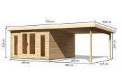 RADEBURG 3 přístavek 330 cm (31486) natur