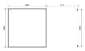 RADEBURG 3 přístavek 330 cm (31486) natur
