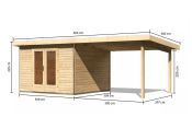 RADEBURG 1 přístavek 330 cm (31464) natur