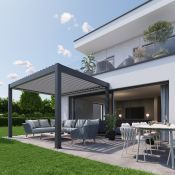 Pergola 300x300, šedá/stříbrná