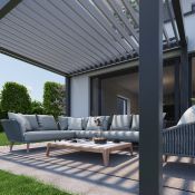 Pergola 300x300, šedá/stříbrná