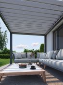 Pergola 300x300, šedá/stříbrná