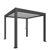 Pergola 300x300, šedá/bílá