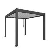 Pergola 300x350, šedá/bílá