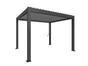 Pergola 350x300, tmavě šedá/stříbrná
