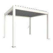Pergola 350x300, bílá/stříbrná