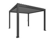 Pergola 350x350, tmavě šedá/stříbrná