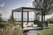 Pergola 400x300, tmavě šedá/stříbrná