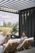 Pergola 400x300, tmavě šedá/stříbrná