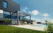 Pergola 400x300, křemen/stříbrná