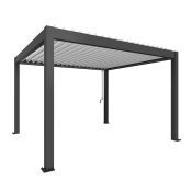 Pergola 400x350, šedá/bílá