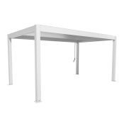 Pergola 500x300, bílá/stříbrná