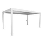 Pergola 550x300, bílá/stříbrná