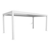 Pergola 600x300, bílá/stříbrná
