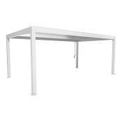 Pergola 600x350, bílá/stříbrná