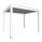 Zahradní hliníková pergola 350x300, bílá/stříbrná metalíza - Biohort