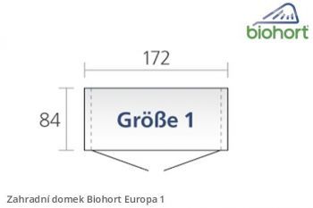Zahradní domek Europa 1 - Biohort