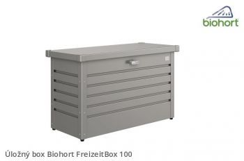 Úložný box FreizeitBox 100, šedý křemen metalíza - Biohort