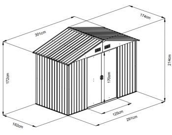 Zahradní domek Maxtore 10x6