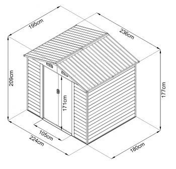 Zahradní domek Maxtore 8x6 wood