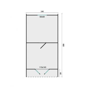 Zahradní domek Camping POD 480