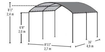 Přístřešek na auto MONARC SHELTERLOGIC 25866EU