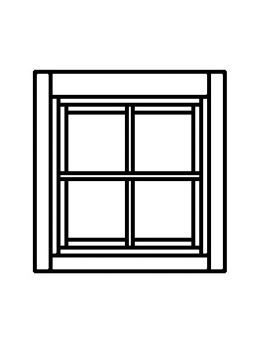 Dřevěné okno Linde 56x56 cm