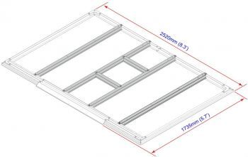 Podlahové profily pro domky 4,7 m2 Duramax 57102