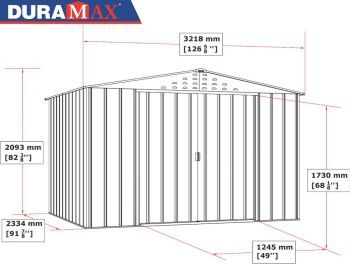 Zahradní domek Duramax Colossus 7,8 m2 - dekor dub