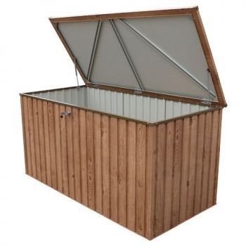 Zahradní úložný box 195 x 91 x 94 cm, 1450 l - dekor dub, Duramax 71245