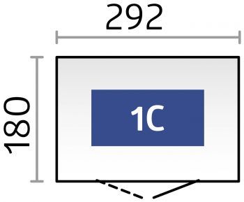 Zahradní domek Neo 1C, stříbrná metalíza 1.1 - Biohort